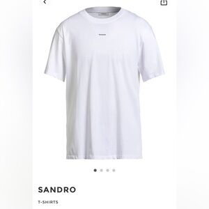 Sandro Classic White Short Sleeve Tee